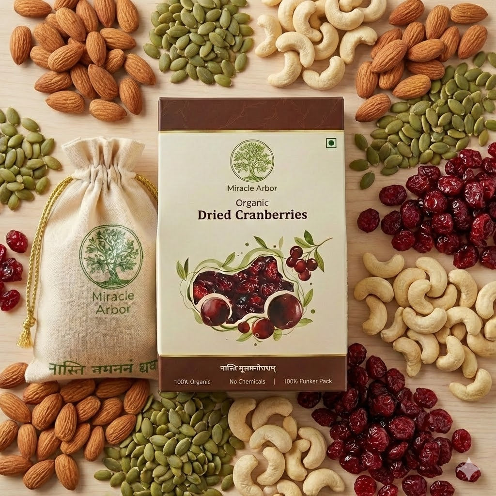 Organic Dried Cranberries – 100% Natural & Antioxidant Rich