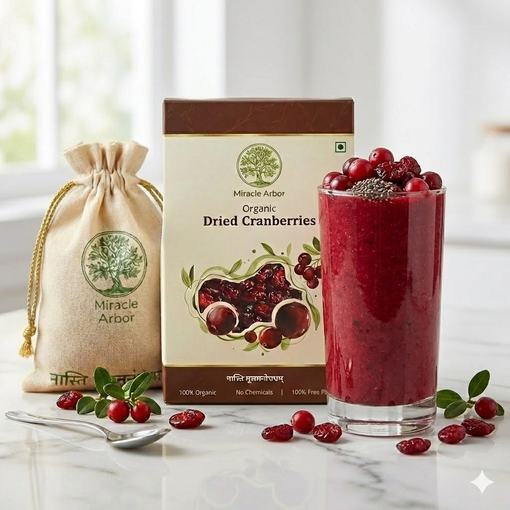Organic Dried Cranberries – 100% Natural & Antioxidant Rich