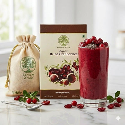 Organic Dried Cranberries – 100% Natural & Antioxidant Rich
