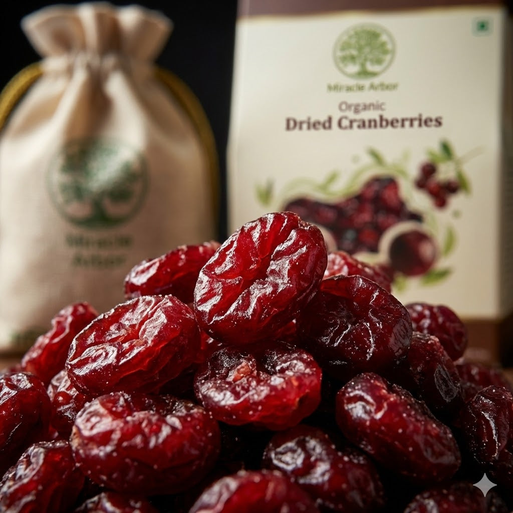 Organic Dried Cranberries – 100% Natural & Antioxidant Rich