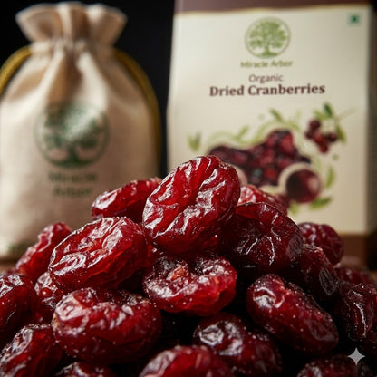 Organic Dried Cranberries – 100% Natural & Antioxidant Rich