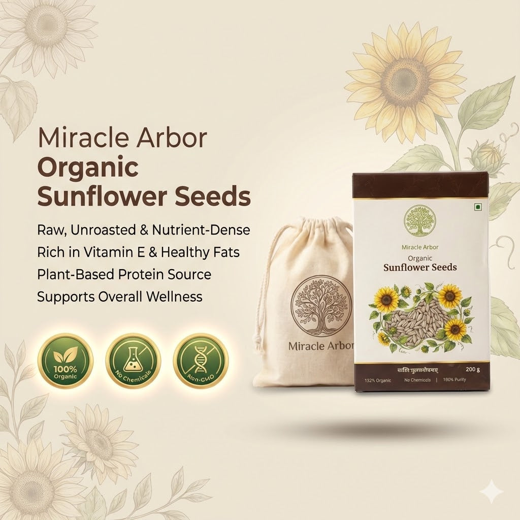 Organic Sunflower Seeds – Raw & Unroasted | 100% Natural