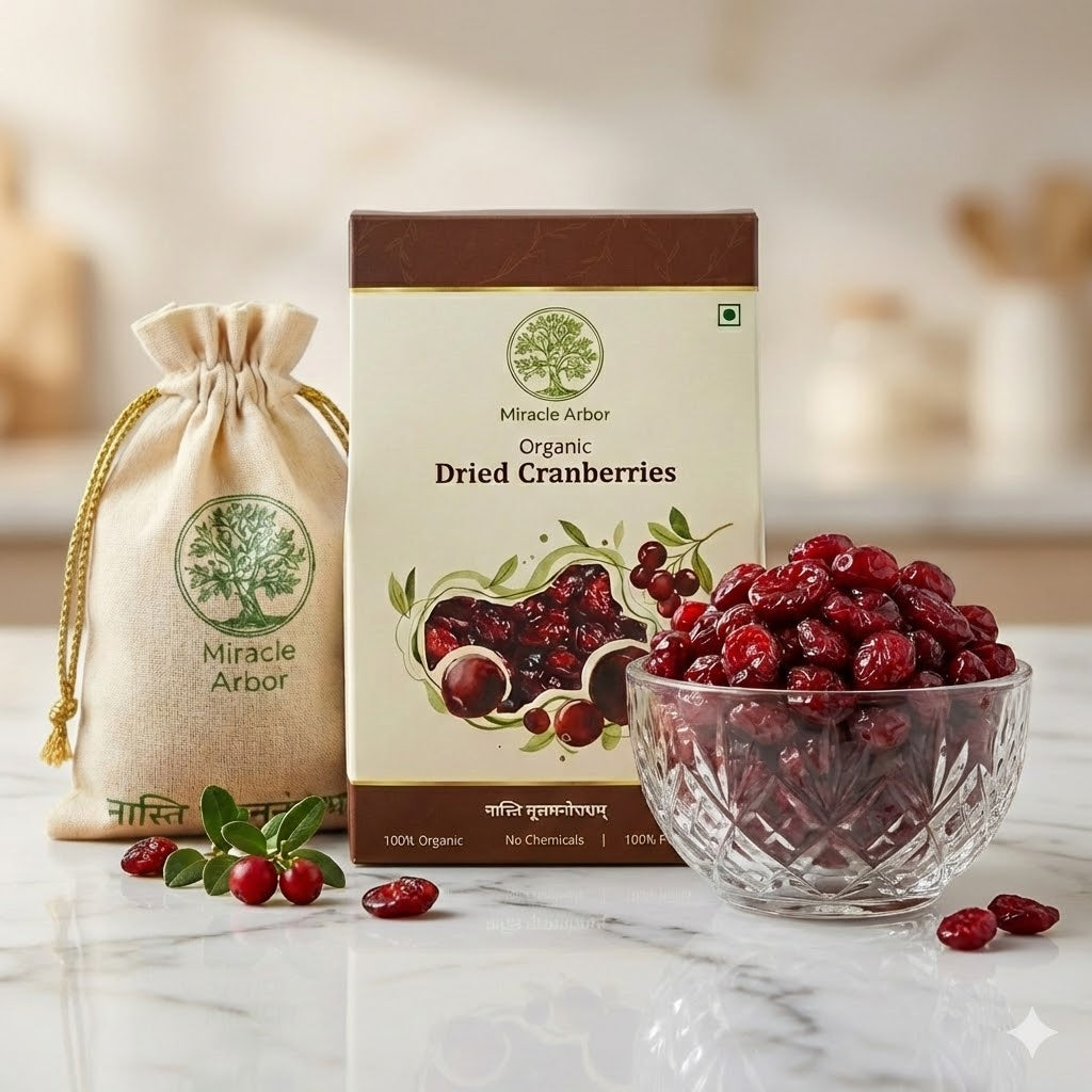 Organic Dried Cranberries – 100% Natural & Antioxidant Rich