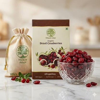 Organic Dried Cranberries – 100% Natural & Antioxidant Rich