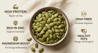 Organic Pumpkin Seeds – Raw & Unroasted | 100% Natural
