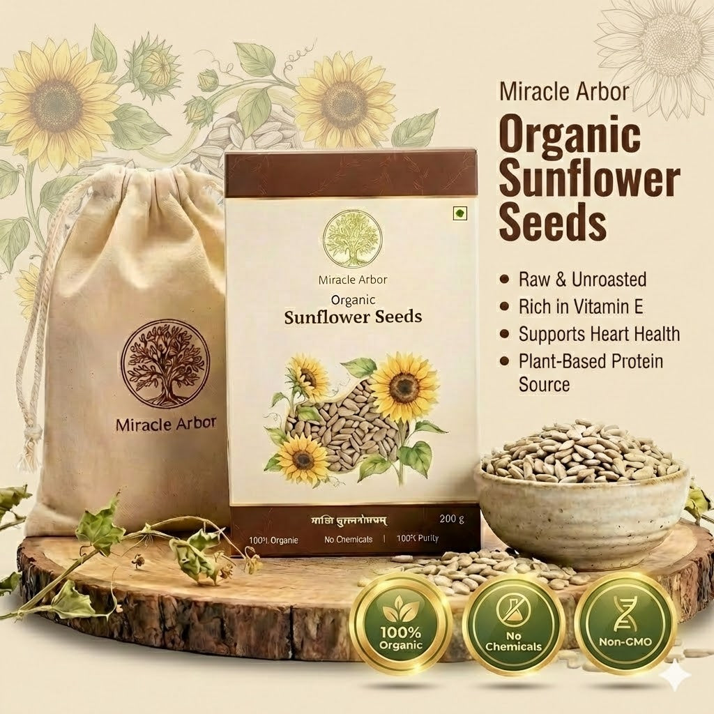 Organic Sunflower Seeds – Raw & Unroasted | 100% Natural