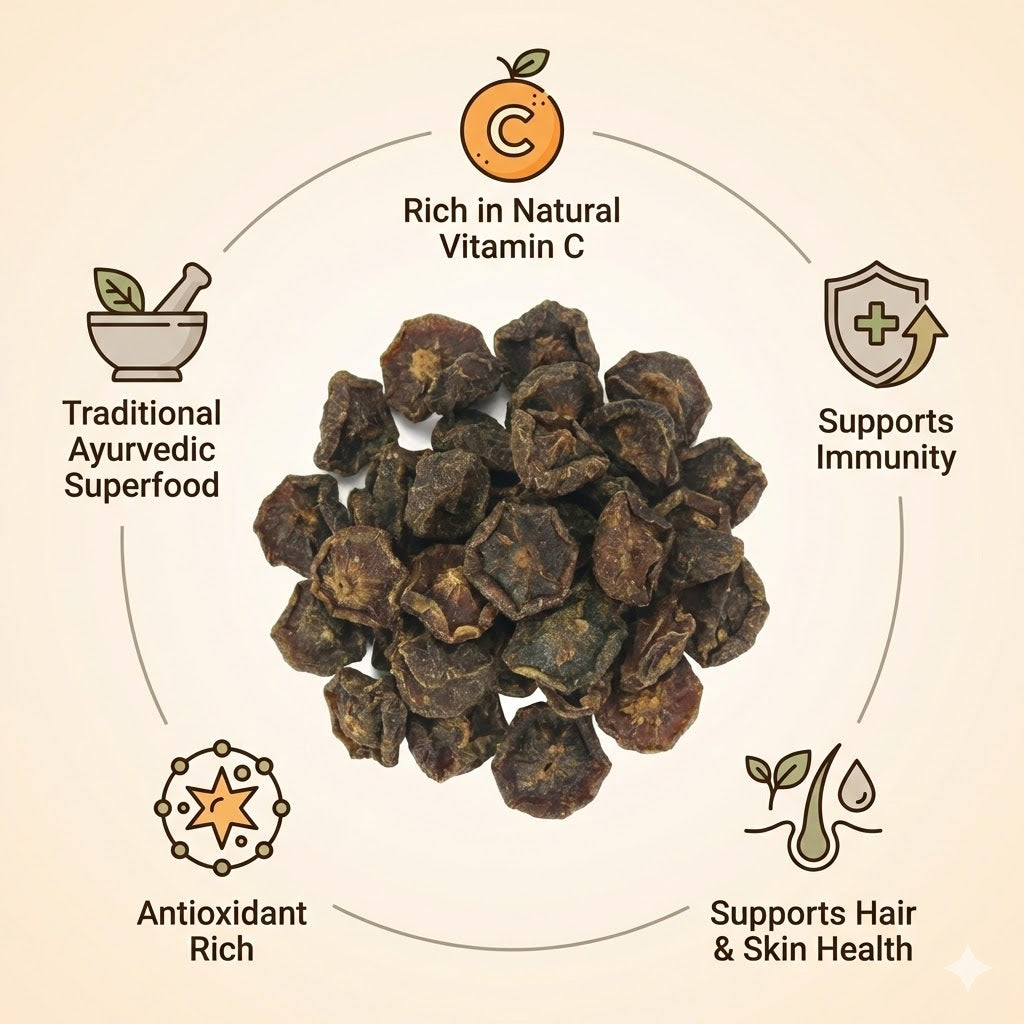 Organic Sun-Dried Amla – Naturally Dried Indian Gooseberry