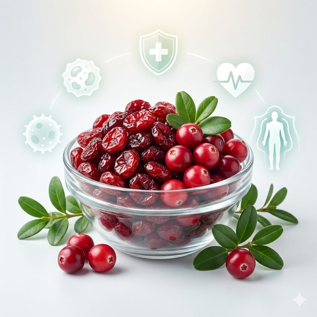 Organic Dried Cranberries – 100% Natural & Antioxidant Rich