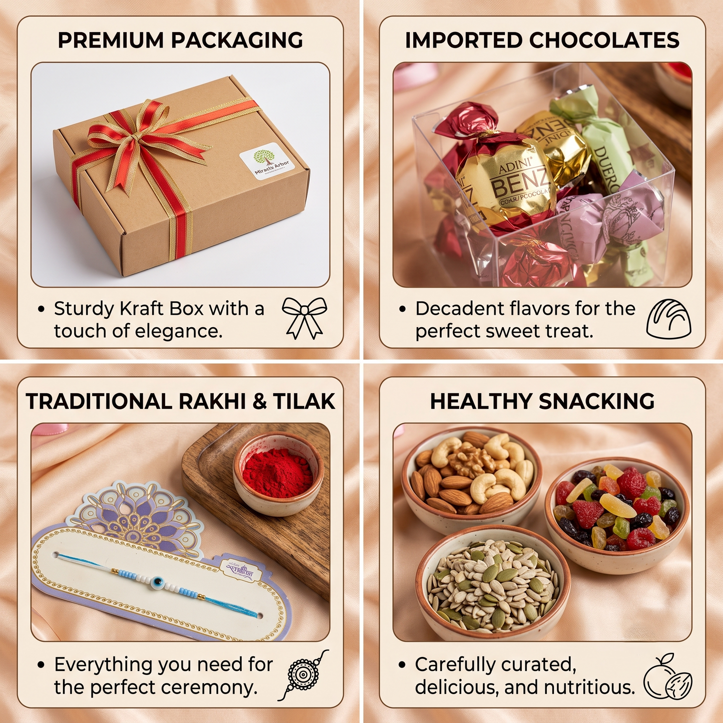 Miracle Arbor Rakhi Gift Hamper for Brother | Premium Rakhi Hamper Set