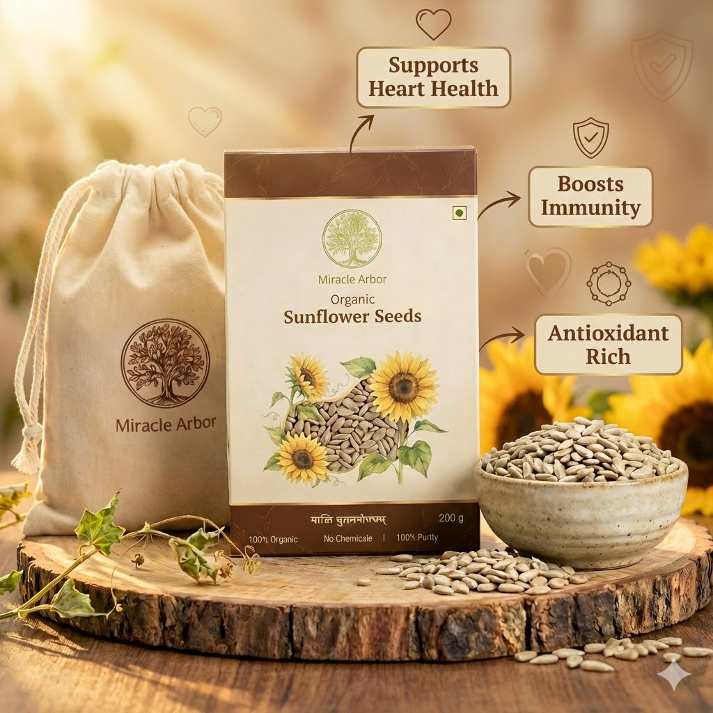 Organic Sunflower Seeds – Raw & Unroasted | 100% Natural