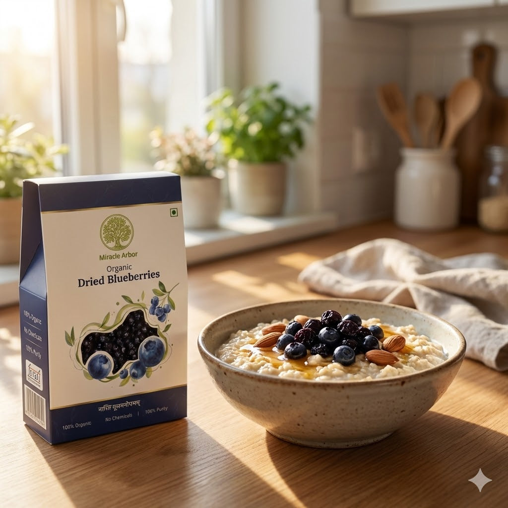 Organic Dried Blueberries – 100% Natural & Antioxidant Rich