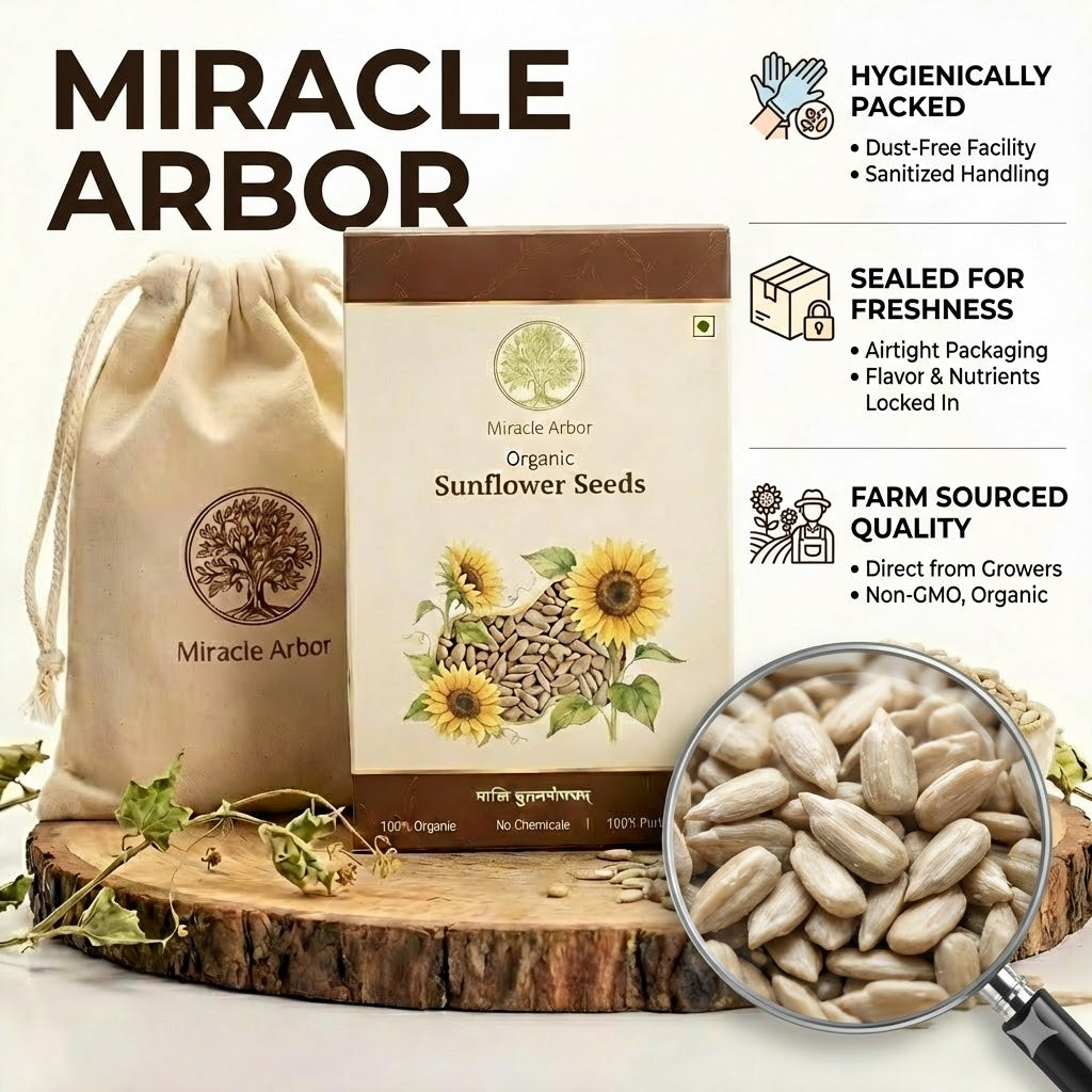 Organic Sunflower Seeds – Raw & Unroasted | 100% Natural