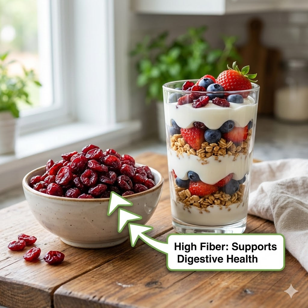Organic Dried Cranberries – 100% Natural & Antioxidant Rich