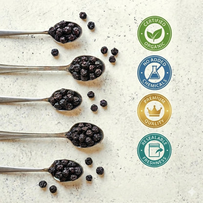 Organic Dried Blueberries – 100% Natural & Antioxidant Rich