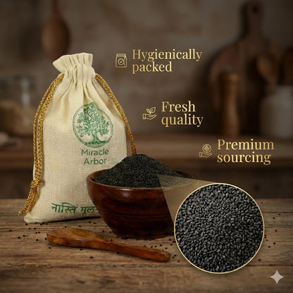 Organic Basil Seeds (Sabja) – Raw & Unroasted | 100% Natural