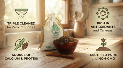 Organic Black Sesame Seeds (Kala Til) – Raw & Unroasted | 100% Natural