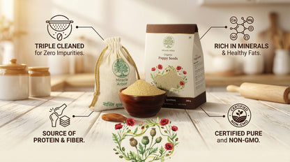 Organic Poppy Seeds (Khus Khus) – Raw & Unroasted | 100% Natural