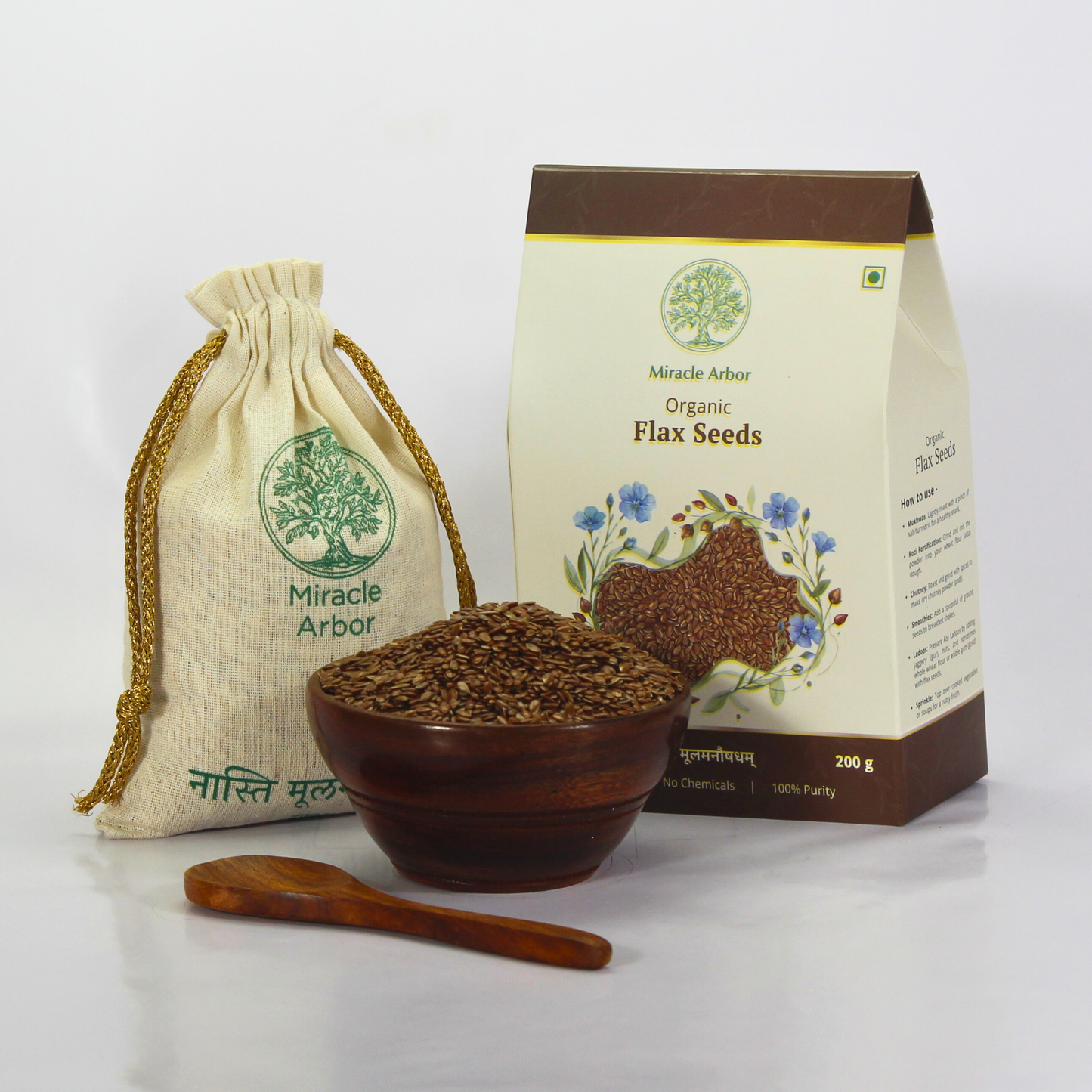 Organic Flax Seeds (Alsi) – Raw & Unroasted | 100% Natural
