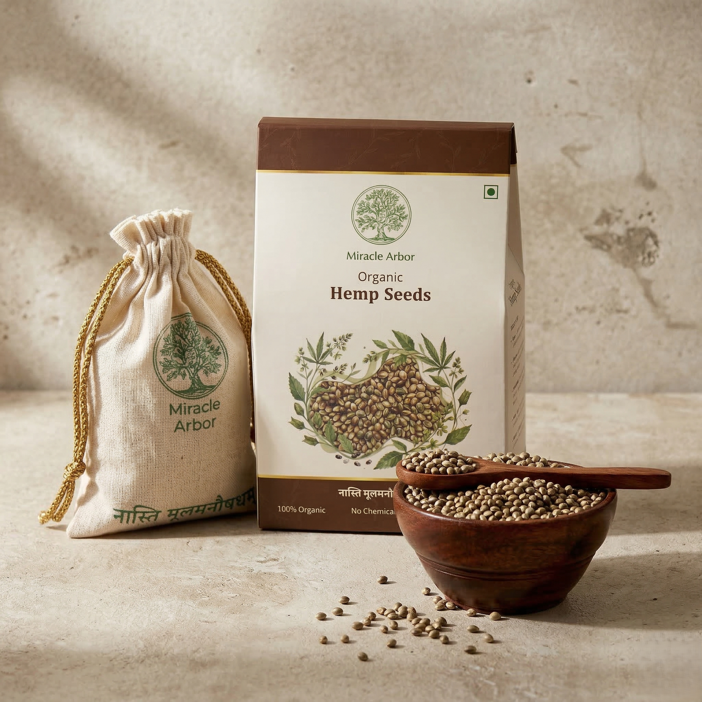 Organic Hemp Seeds – Raw & Unroasted | 100% Natural