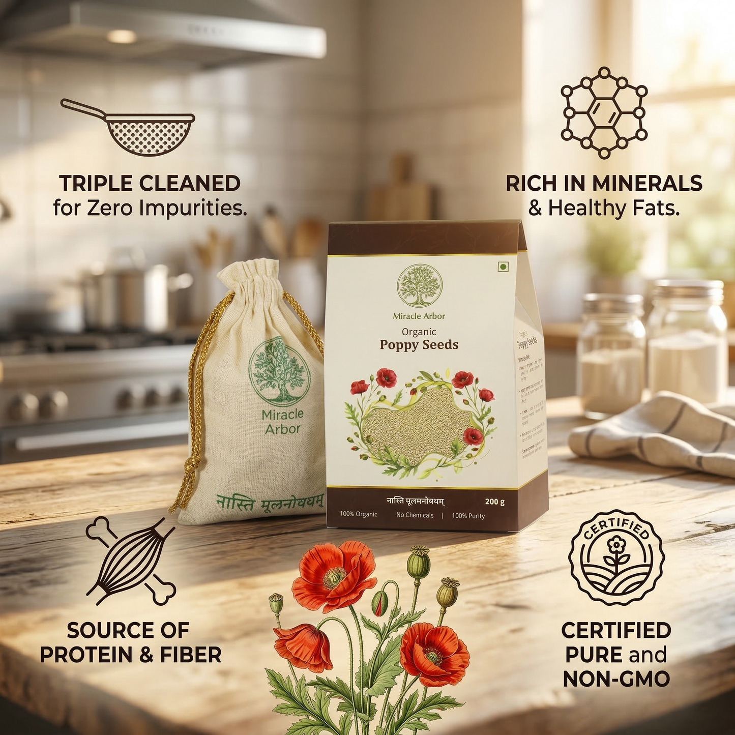 Organic Poppy Seeds (Khus Khus) – Raw & Unroasted | 100% Natural