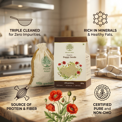 Organic Poppy Seeds (Khus Khus) – Raw & Unroasted | 100% Natural