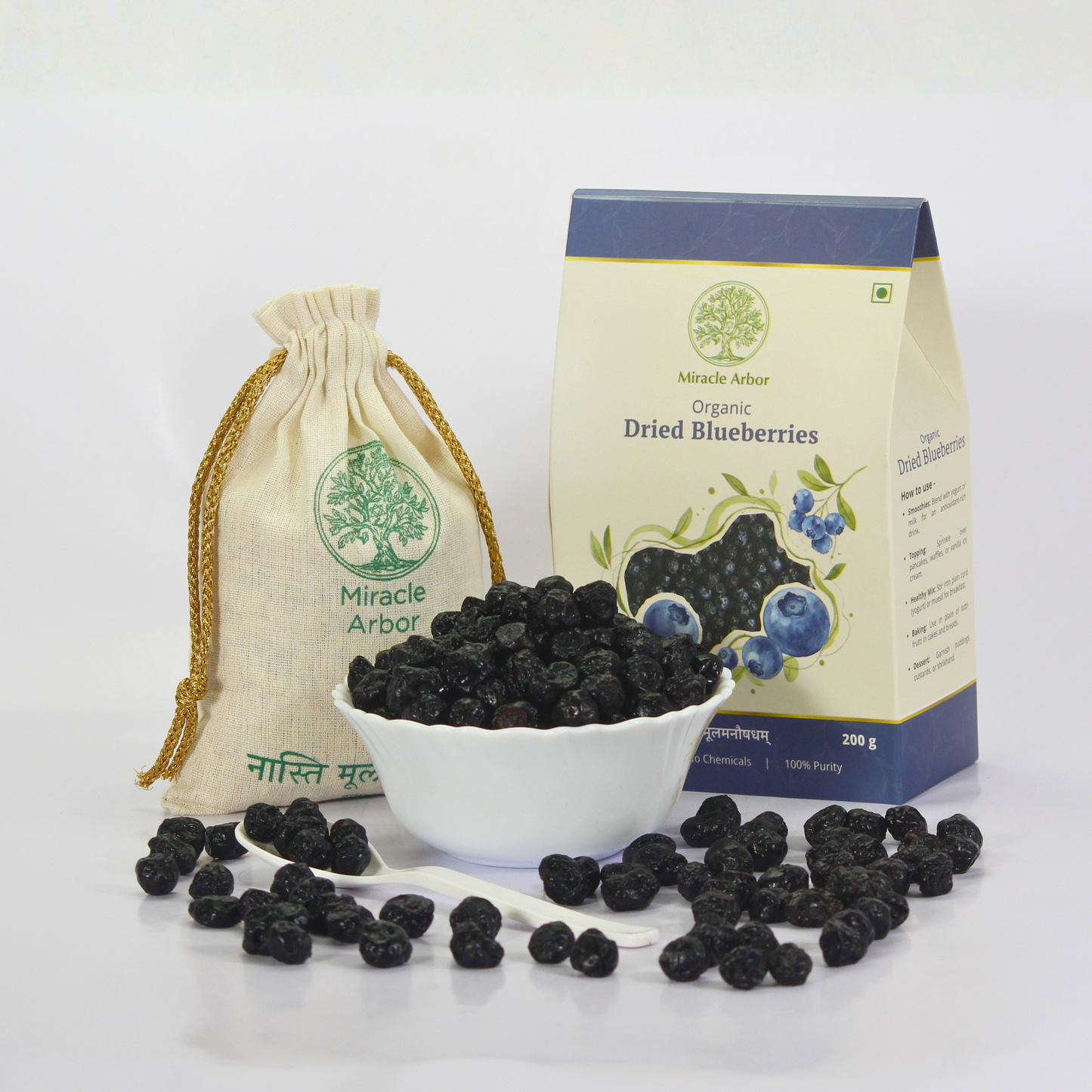 Organic Dried Blueberries – 100% Natural & Antioxidant Rich