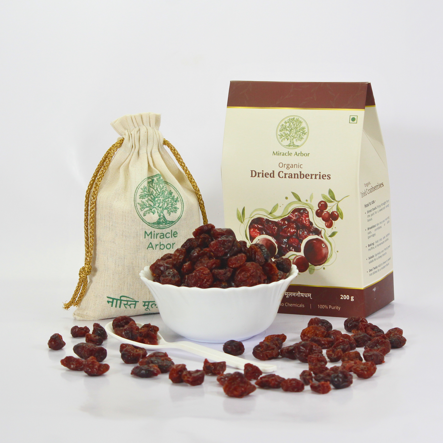 Organic Dried Cranberries – 100% Natural & Antioxidant Rich