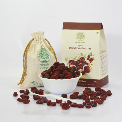 Organic Dried Cranberries – 100% Natural & Antioxidant Rich